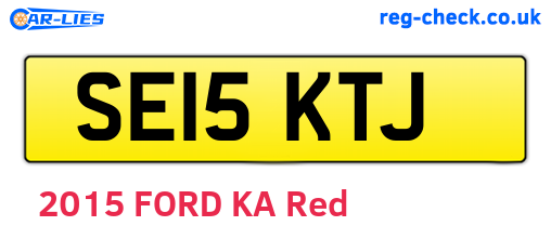 SE15KTJ are the vehicle registration plates.