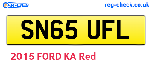 SN65UFL are the vehicle registration plates.