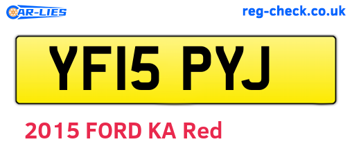 YF15PYJ are the vehicle registration plates.