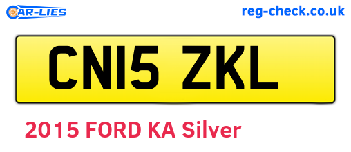 CN15ZKL are the vehicle registration plates.