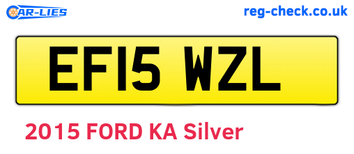 EF15WZL are the vehicle registration plates.
