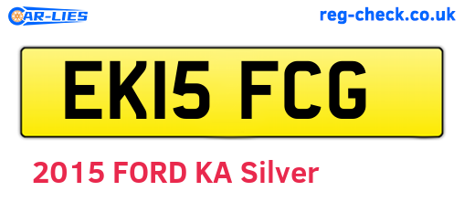 EK15FCG are the vehicle registration plates.
