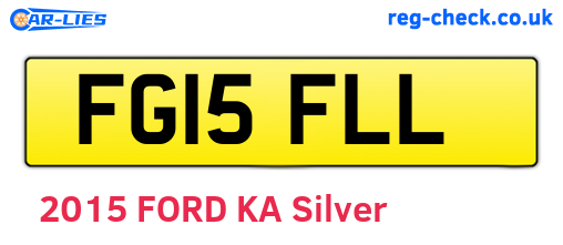 FG15FLL are the vehicle registration plates.