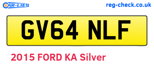 GV64NLF are the vehicle registration plates.