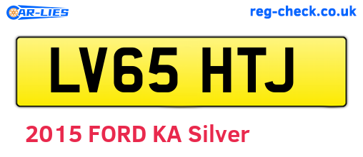 LV65HTJ are the vehicle registration plates.
