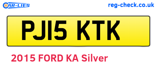 PJ15KTK are the vehicle registration plates.