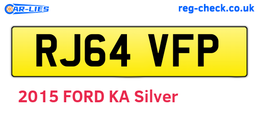 RJ64VFP are the vehicle registration plates.