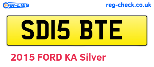 SD15BTE are the vehicle registration plates.