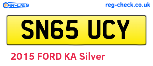 SN65UCY are the vehicle registration plates.