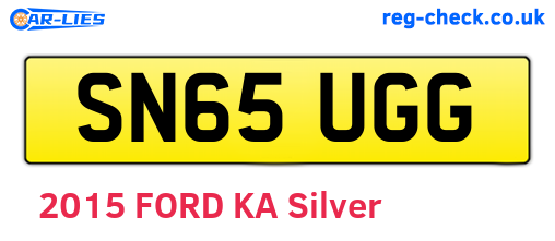 SN65UGG are the vehicle registration plates.