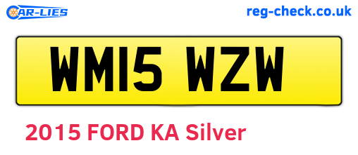 WM15WZW are the vehicle registration plates.