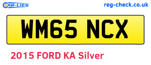 WM65NCX are the vehicle registration plates.