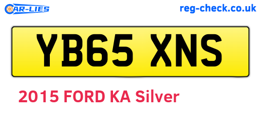 YB65XNS are the vehicle registration plates.