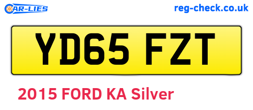 YD65FZT are the vehicle registration plates.