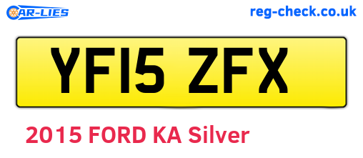 YF15ZFX are the vehicle registration plates.