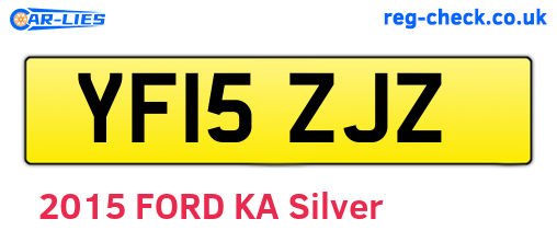 YF15ZJZ are the vehicle registration plates.
