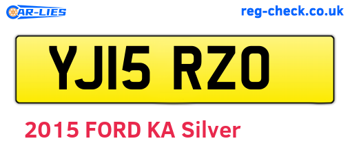 YJ15RZO are the vehicle registration plates.