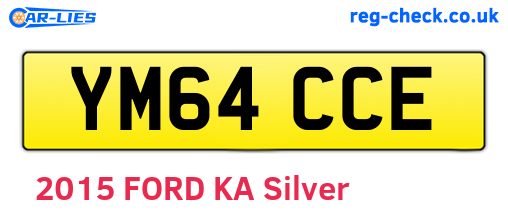 YM64CCE are the vehicle registration plates.