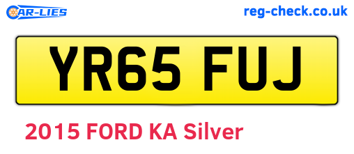 YR65FUJ are the vehicle registration plates.