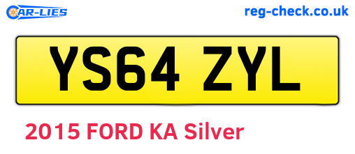 YS64ZYL are the vehicle registration plates.