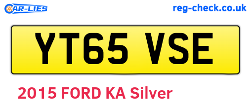 YT65VSE are the vehicle registration plates.