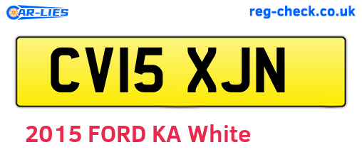 CV15XJN are the vehicle registration plates.