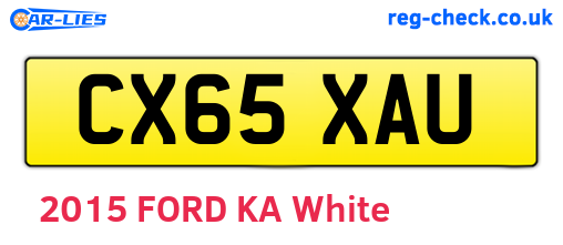 CX65XAU are the vehicle registration plates.