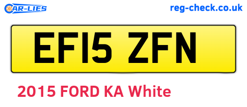 EF15ZFN are the vehicle registration plates.