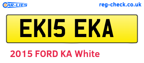 EK15EKA are the vehicle registration plates.