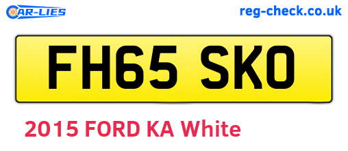 FH65SKO are the vehicle registration plates.