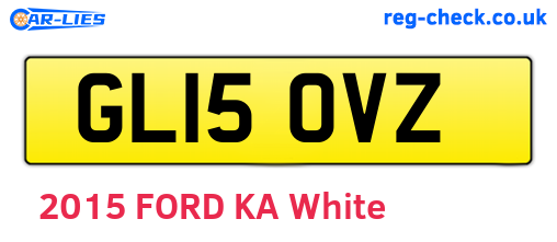 GL15OVZ are the vehicle registration plates.
