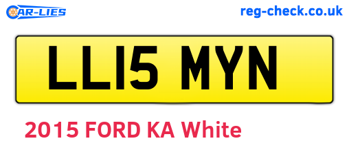LL15MYN are the vehicle registration plates.