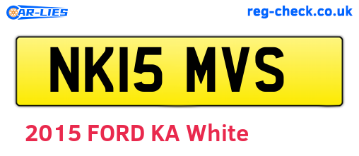 NK15MVS are the vehicle registration plates.