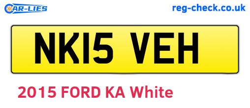 NK15VEH are the vehicle registration plates.