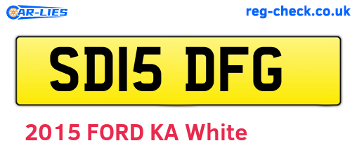 SD15DFG are the vehicle registration plates.