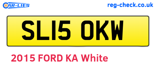 SL15OKW are the vehicle registration plates.