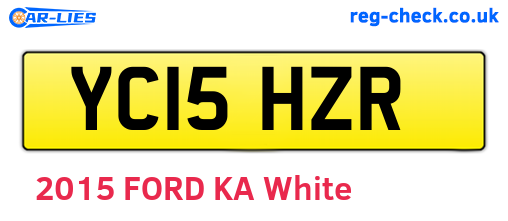 YC15HZR are the vehicle registration plates.