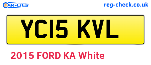 YC15KVL are the vehicle registration plates.