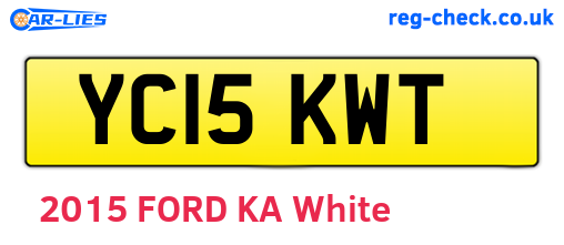 YC15KWT are the vehicle registration plates.