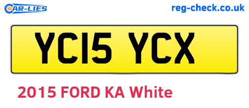 YC15YCX are the vehicle registration plates.