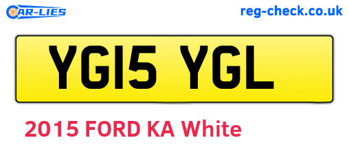 YG15YGL are the vehicle registration plates.