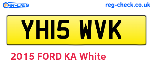 YH15WVK are the vehicle registration plates.