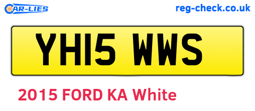 YH15WWS are the vehicle registration plates.