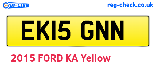 EK15GNN are the vehicle registration plates.