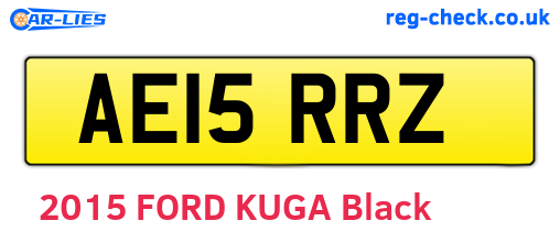 AE15RRZ are the vehicle registration plates.