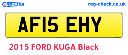 AF15EHY are the vehicle registration plates.