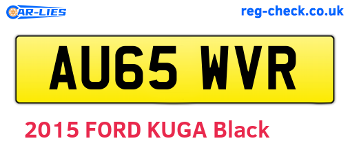 AU65WVR are the vehicle registration plates.