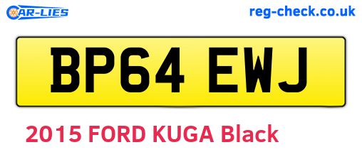 BP64EWJ are the vehicle registration plates.