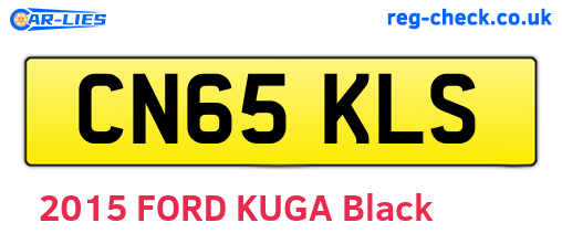 CN65KLS are the vehicle registration plates.