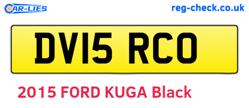 DV15RCO are the vehicle registration plates.
